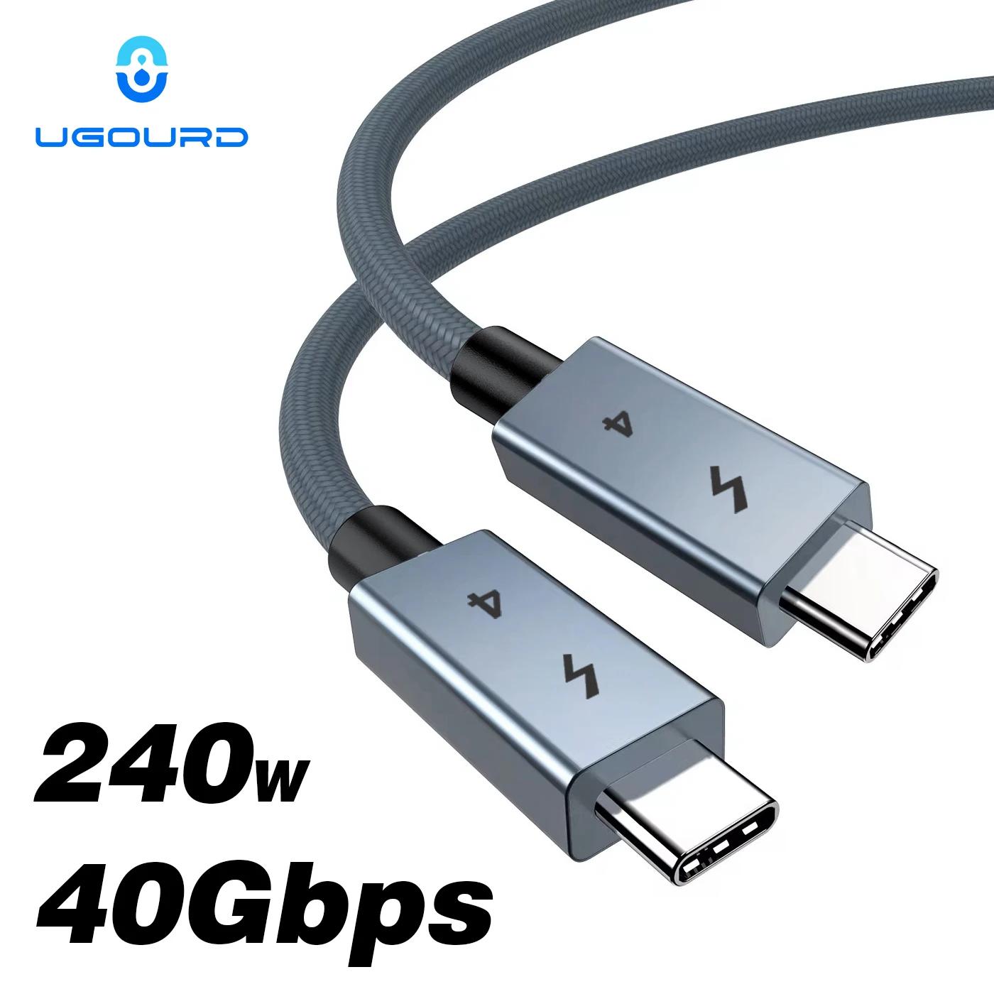 UGOURD Ʈ 4 Ÿ C   ̺, 40Gbps USB4 ̺, USB C USB C 240W, Ʈ 3, egpu SSD, е, ƺ 